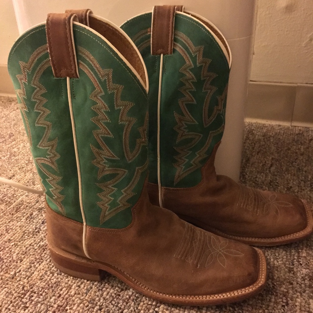 Teal Justin Boots